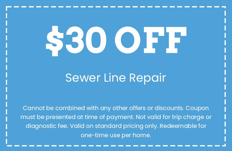 Discount on Sewer Line Repair