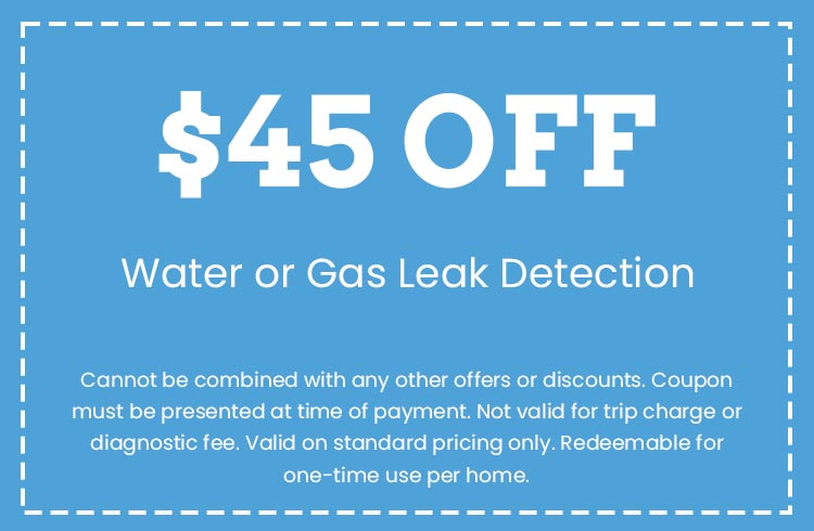 Discount on Water or Gas Leak Detection
